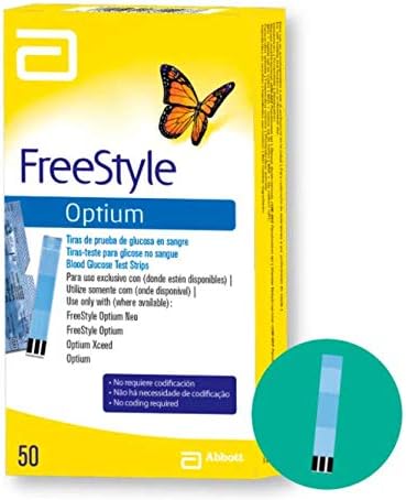 Tiras Reactivas FreeStyle Optium (Caja con 50 - Empaque Individual)