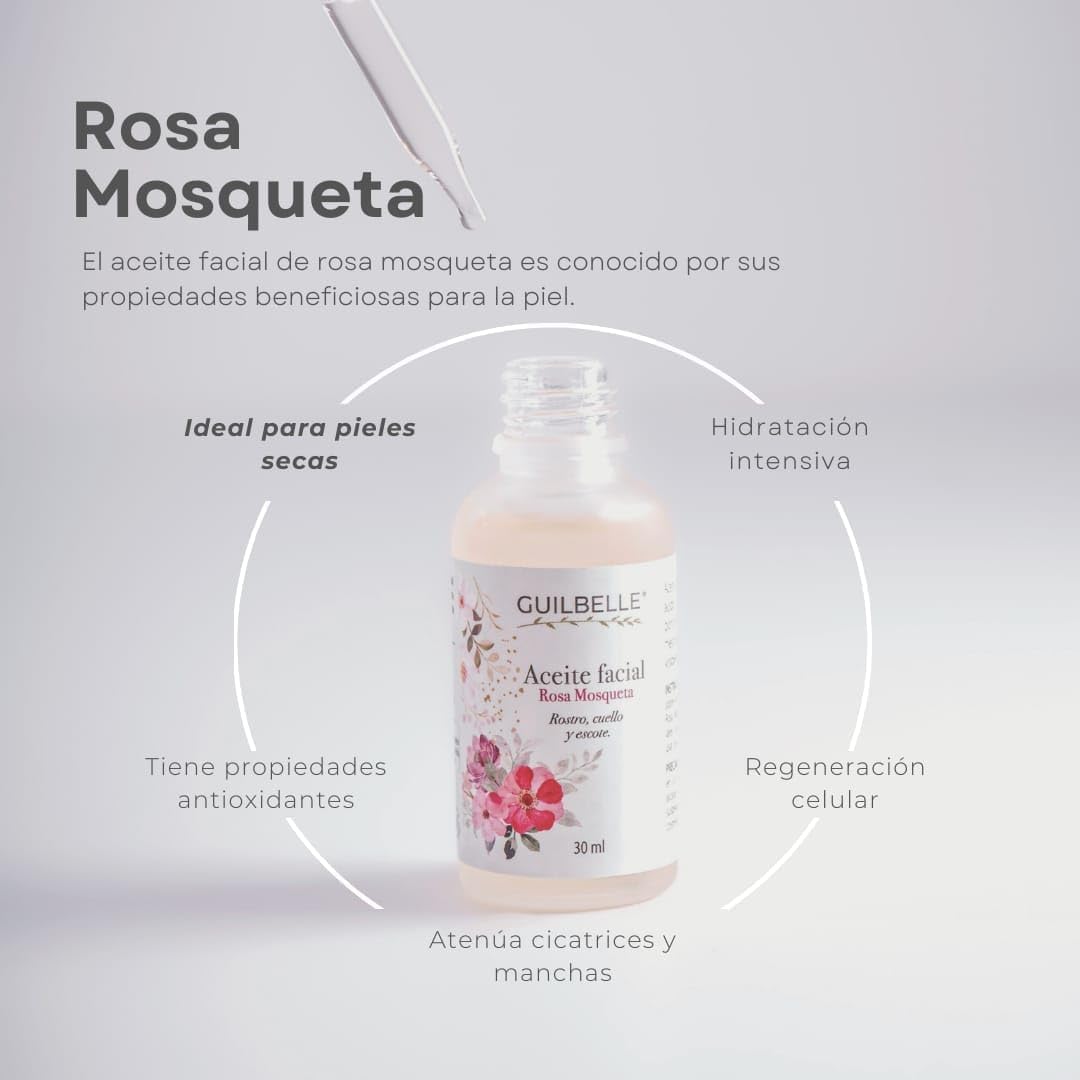 Kit Dúo: Aceite Facial de Rosa Mosqueta Guilbelle (2x30ml)