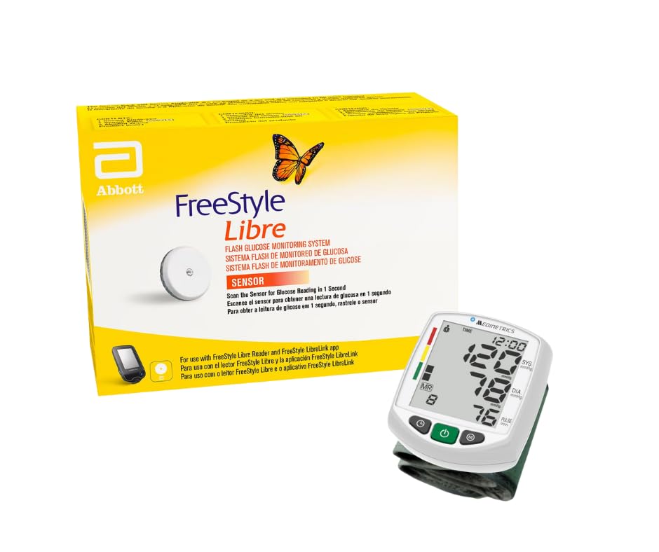 Kit Control Total: 1 Sensor FreeStyle Libre + Baumanómetro Digital