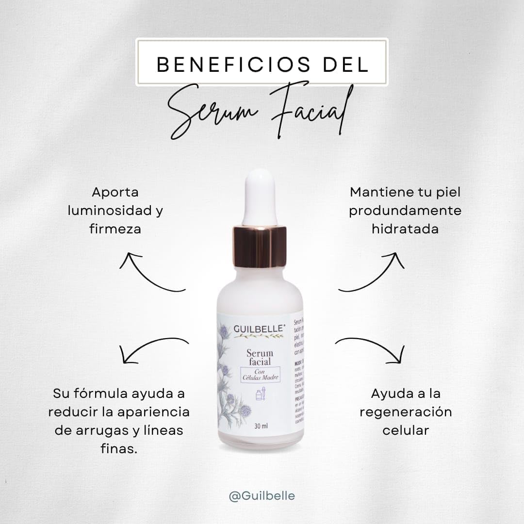 Kit Dúo: Serum Facial con Células Madre Guilbelle (2x30ml)