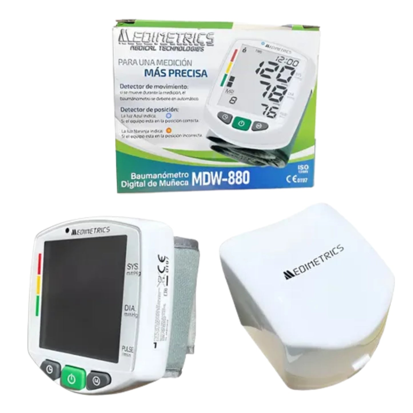 Baumanómetro de Muñeca Medimetrics MDW-880
