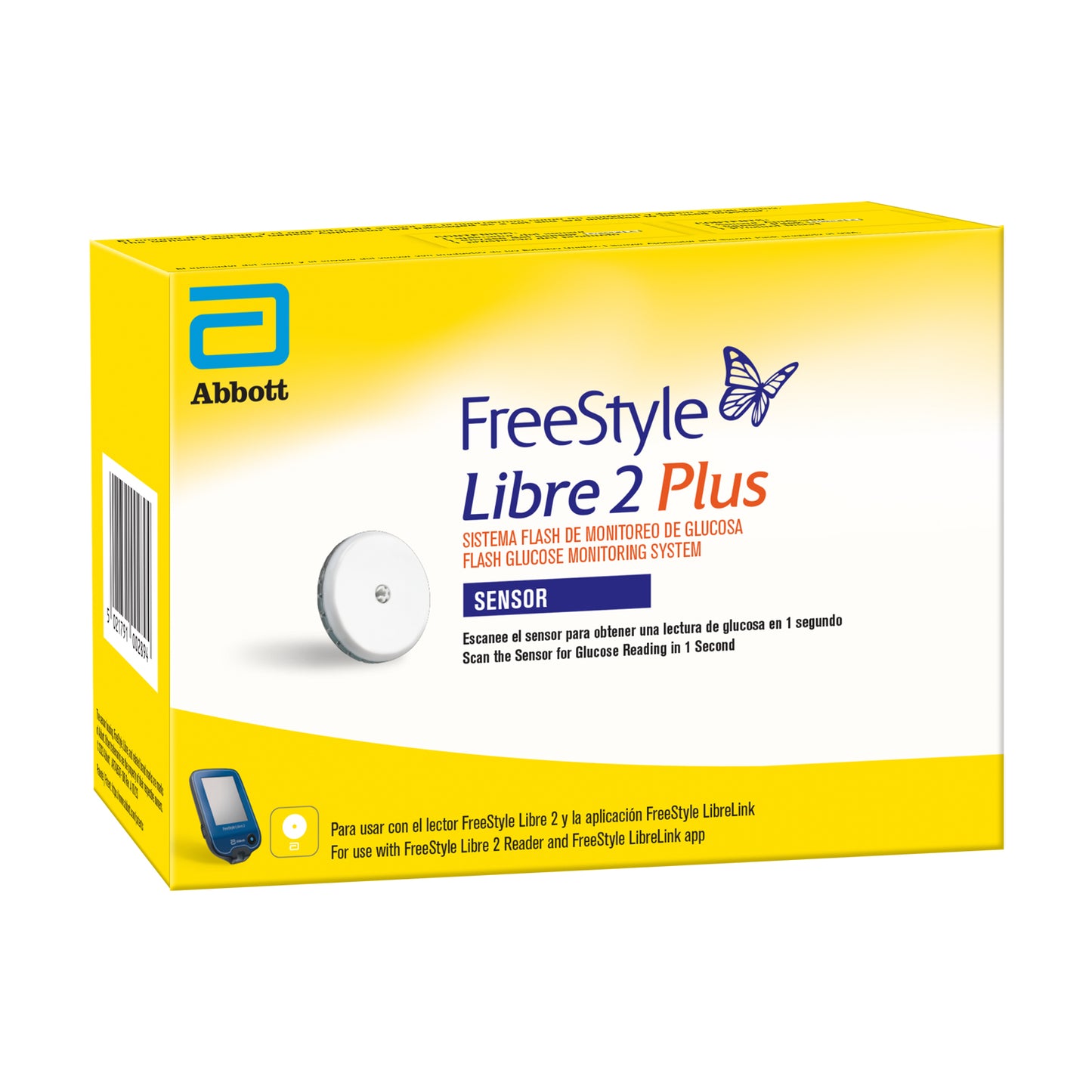 Kit de Inicio Freestyle Libre 2 Plus 1 Lector más 2 sensores (15 días c/sensor)