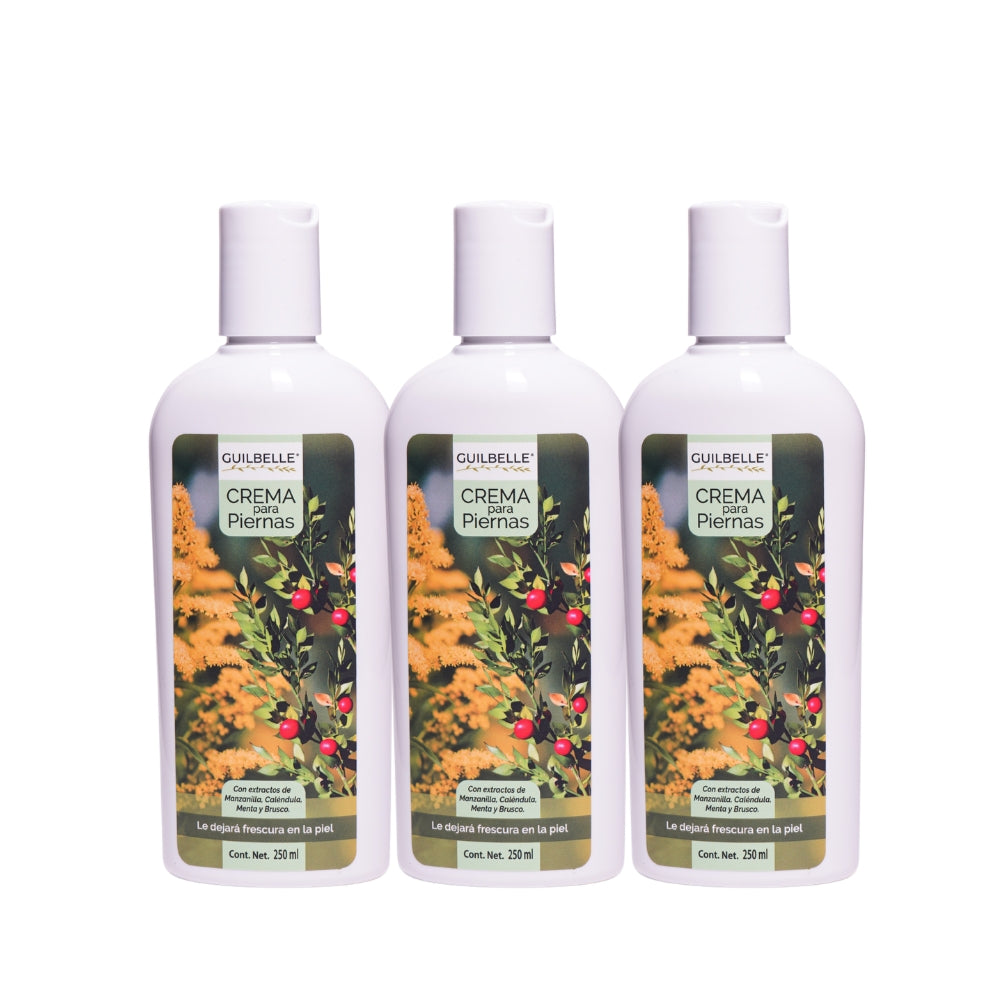 Kit 3 Pack: Crema para Piernas Cansadas Guilbelle (3x250ml)