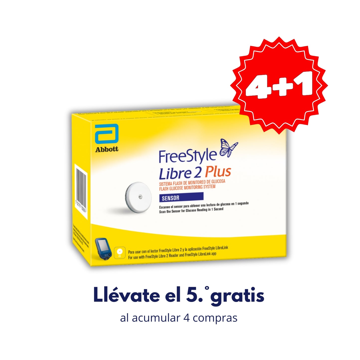 Freestyle Libre 2 Plus Sensor individual (15 días)