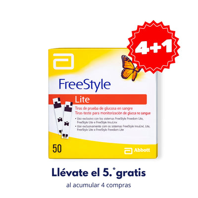 Tiras Reactivas FreeStyle Lite (Caja con 50 piezas)